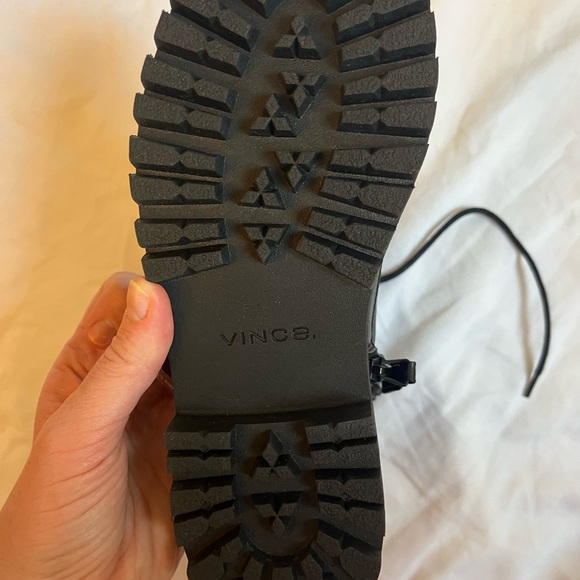 Vince. Women’s Cabria Leather Lug Boots - Picture 8 of 8